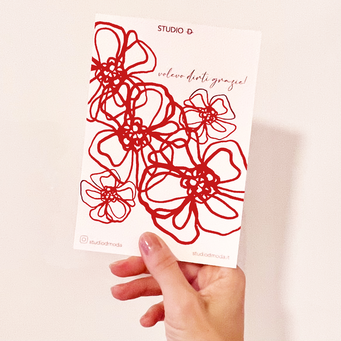 Custom stationery - Thanks card