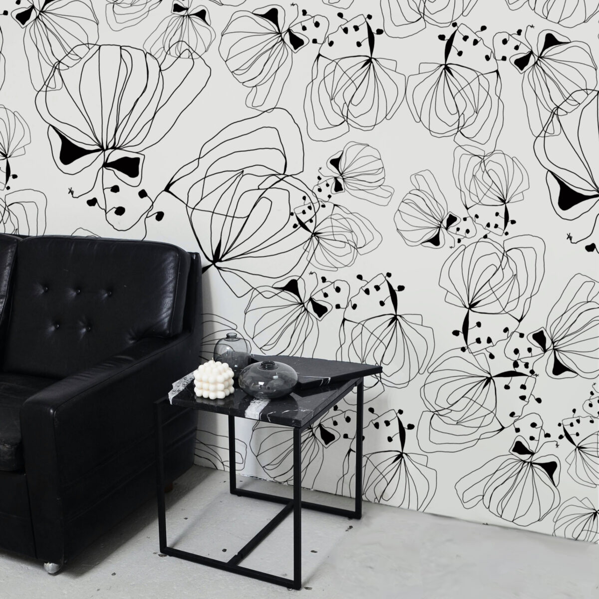 Pattern design - Abstract Flower Wallpaper